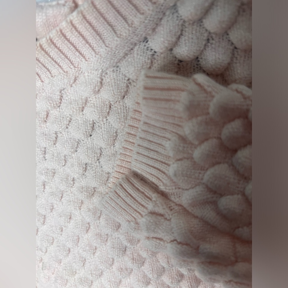 French connection | extra Small | Blush pink textured boxy sweater - Picture 5 of 8